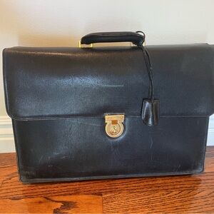 Salvatore Ferragamo Black Briefcase